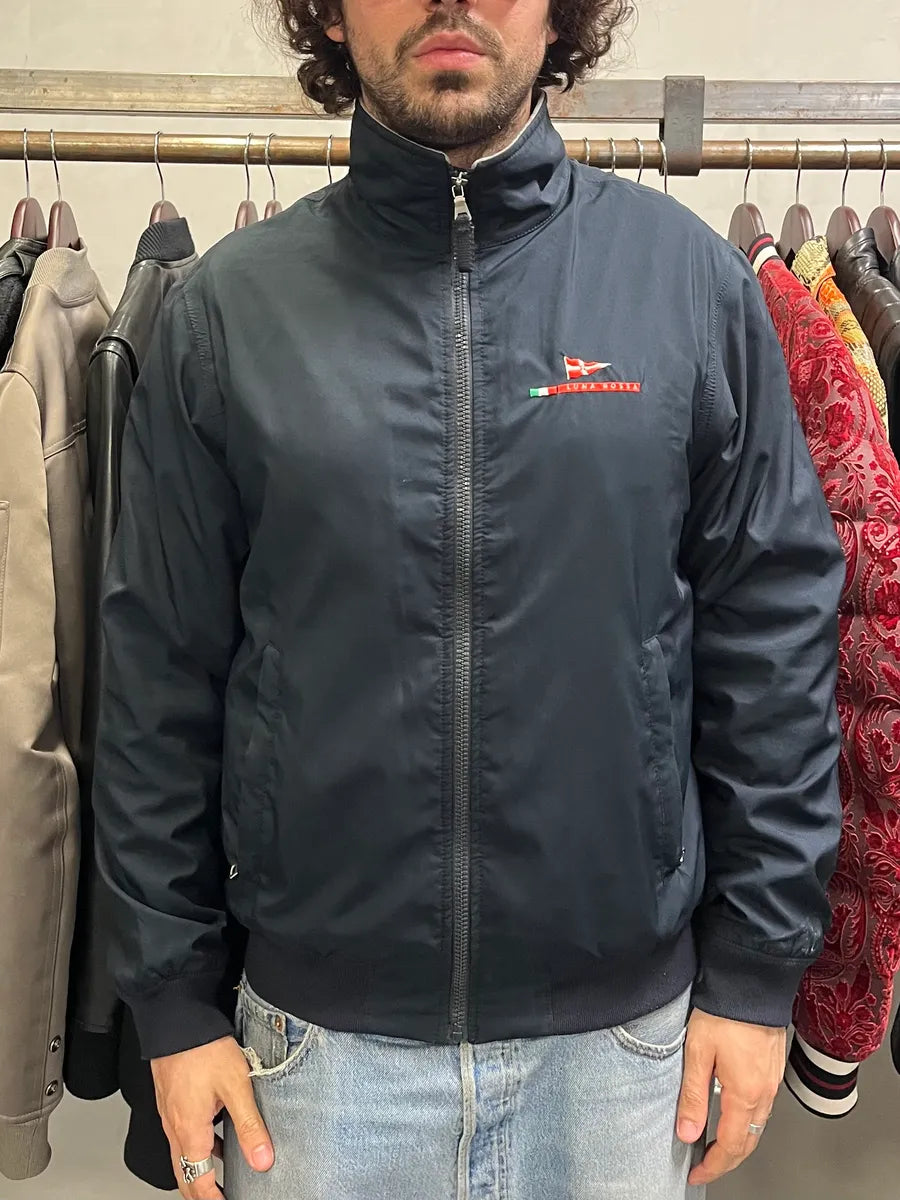 2000s Luna Rossa Fleece Lining Navy Jacket DZMretd 1