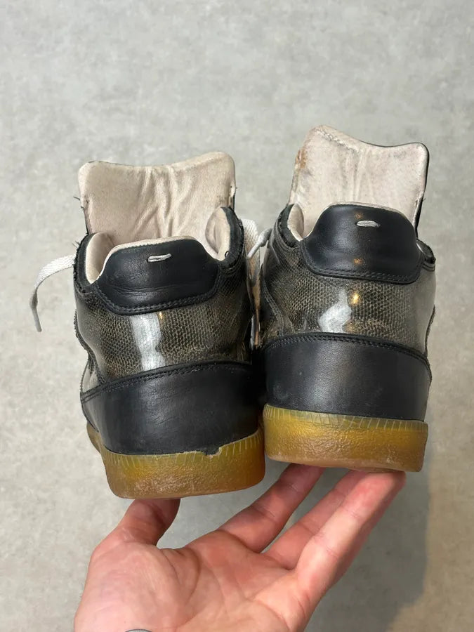 2000s Maison Margiela Black Leather High-Top Sneakers KeQvATy 6