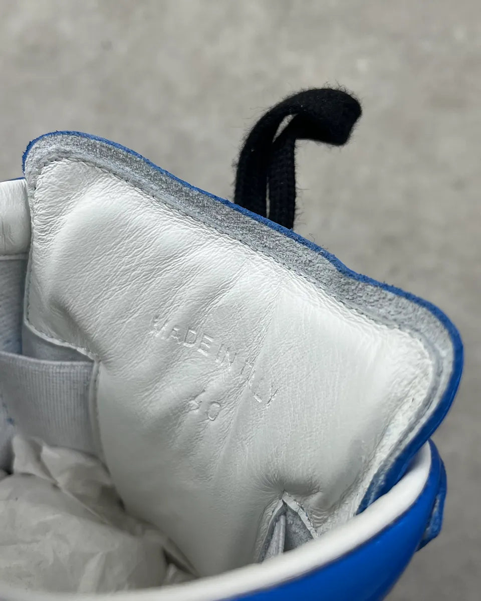 2000s Maison Margiela Blue Patent Leather Replica Sneakers GiMYjao 10