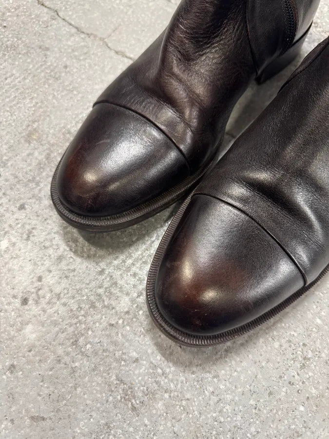 2000s Maison Margiela Brown Leather Boots (40eu/us7) 2