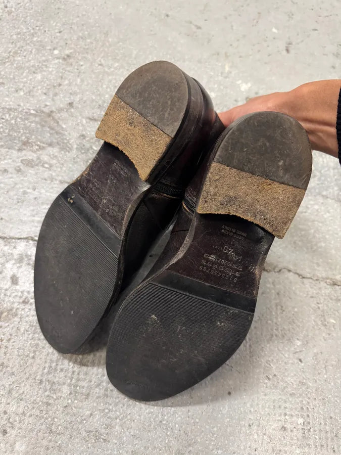 2000s Maison Margiela Brown Leather Boots (40eu/us7) 4