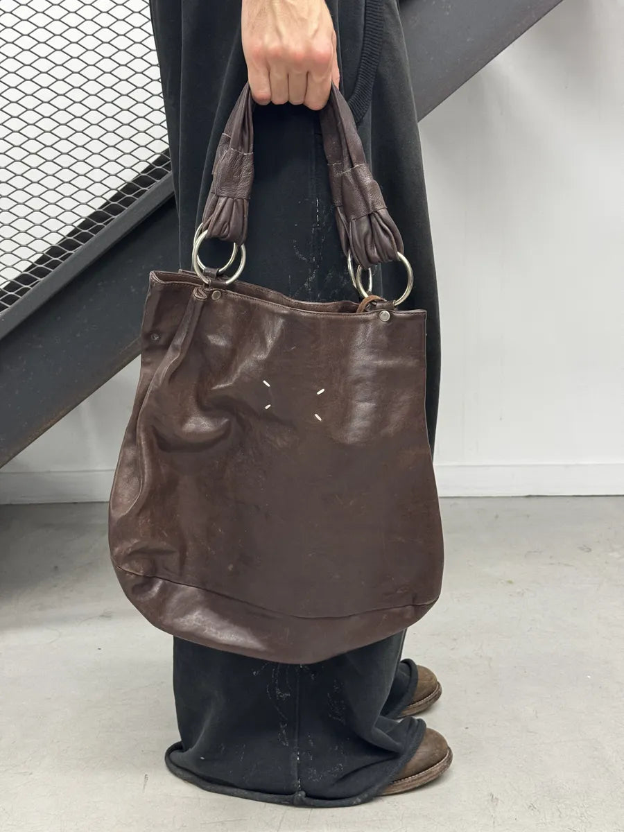 2000s Maison Margiela Brown Signature Handle Bag dFmcsgr 1