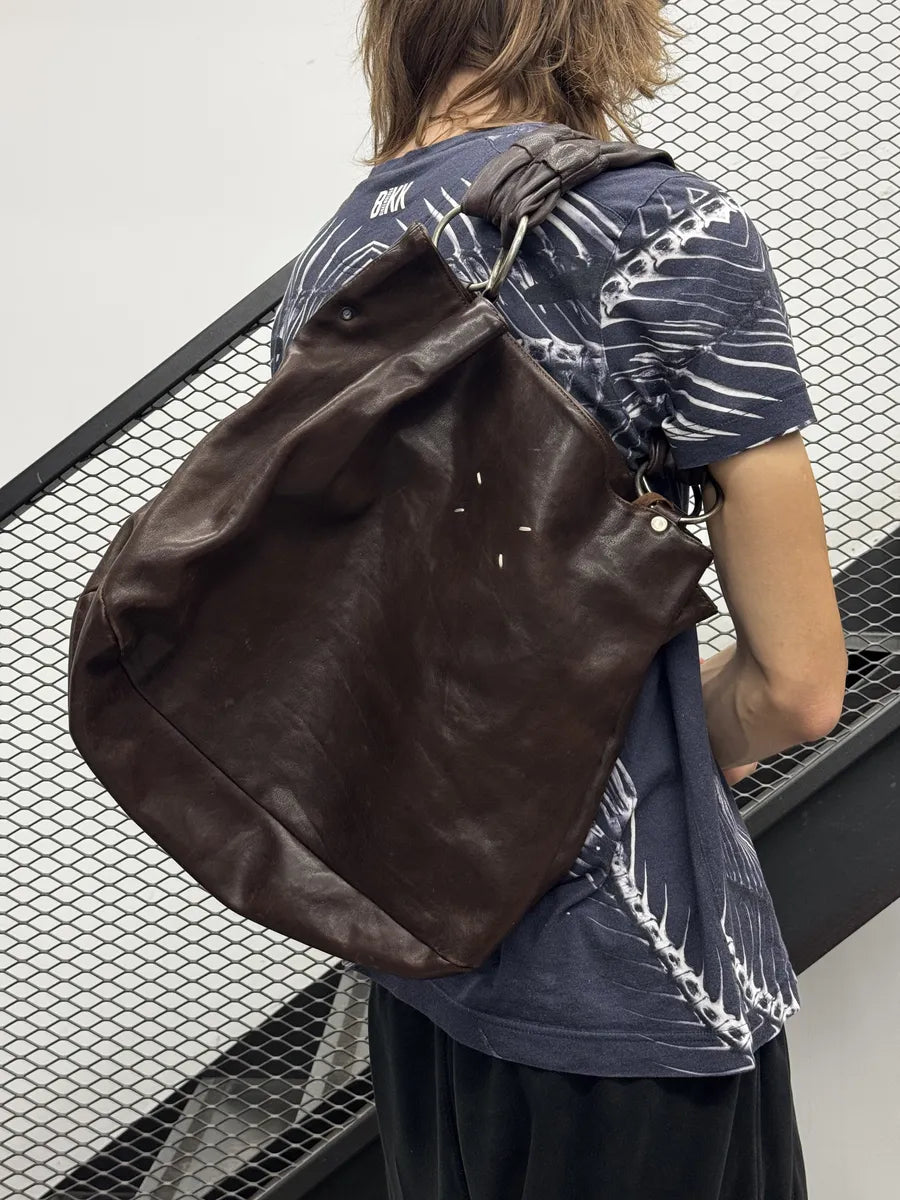 2000s Maison Margiela Brown Signature Handle Bag dFmcsgr 2
