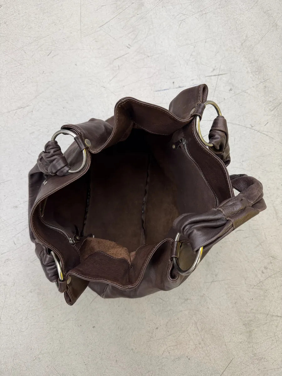 2000s Maison Margiela Brown Signature Handle Bag dFmcsgr 3