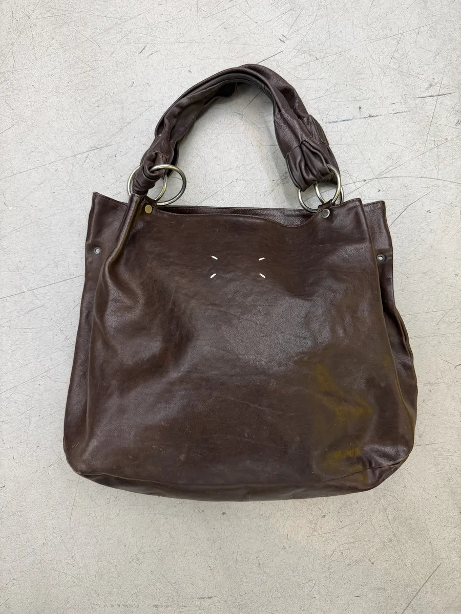 2000s Maison Margiela Brown Signature Handle Bag dFmcsgr 7