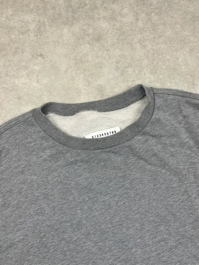 AW2019 Maison Margiela Grey Elbow Patch Sweater ffpbkge 4