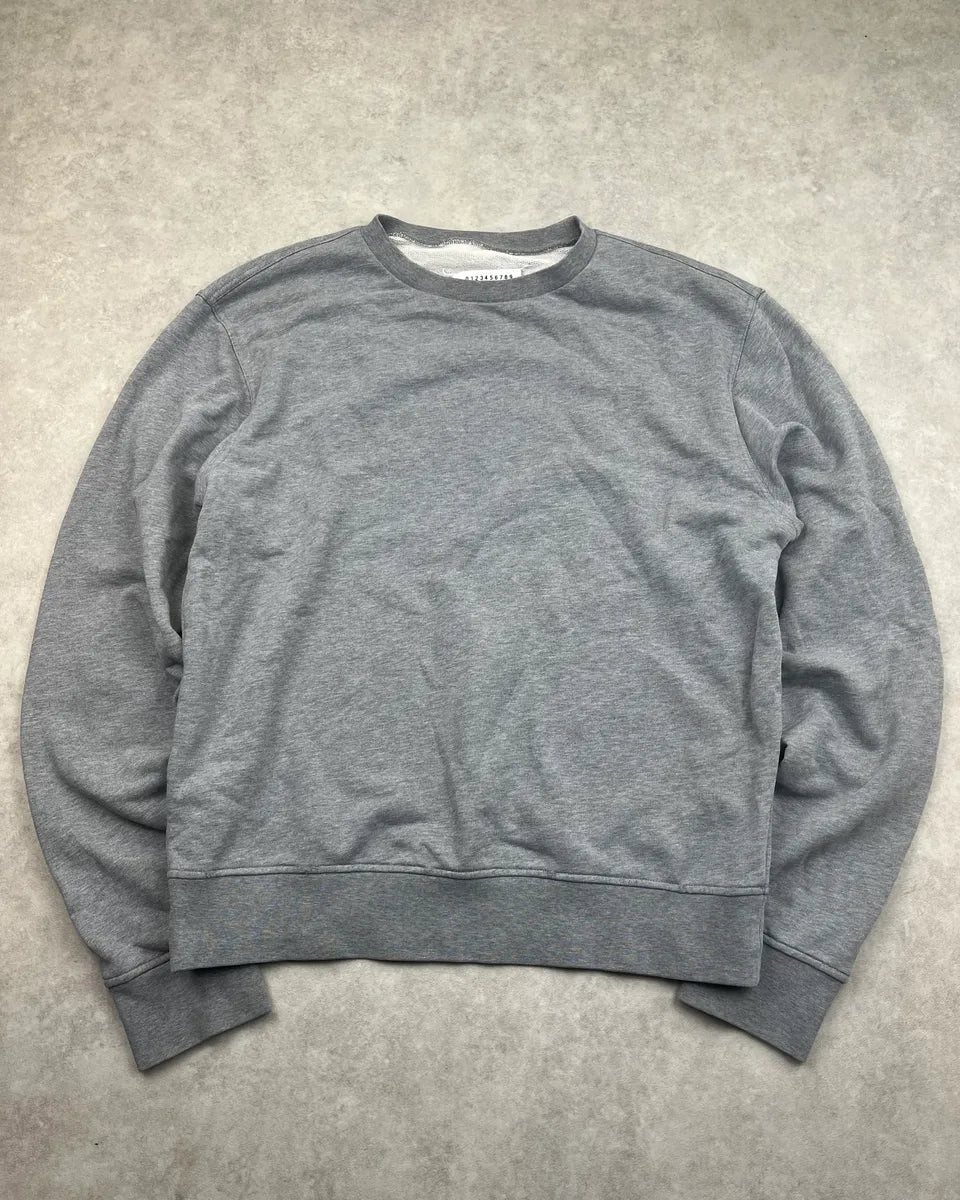 AW2019 Maison Margiela Grey Elbow Patch Sweater ffpbkge 3