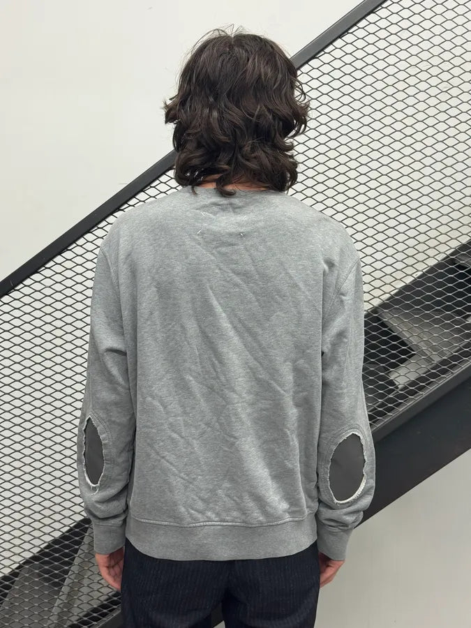 AW2019 Maison Margiela Grey Elbow Patch Sweater ffpbkge 2