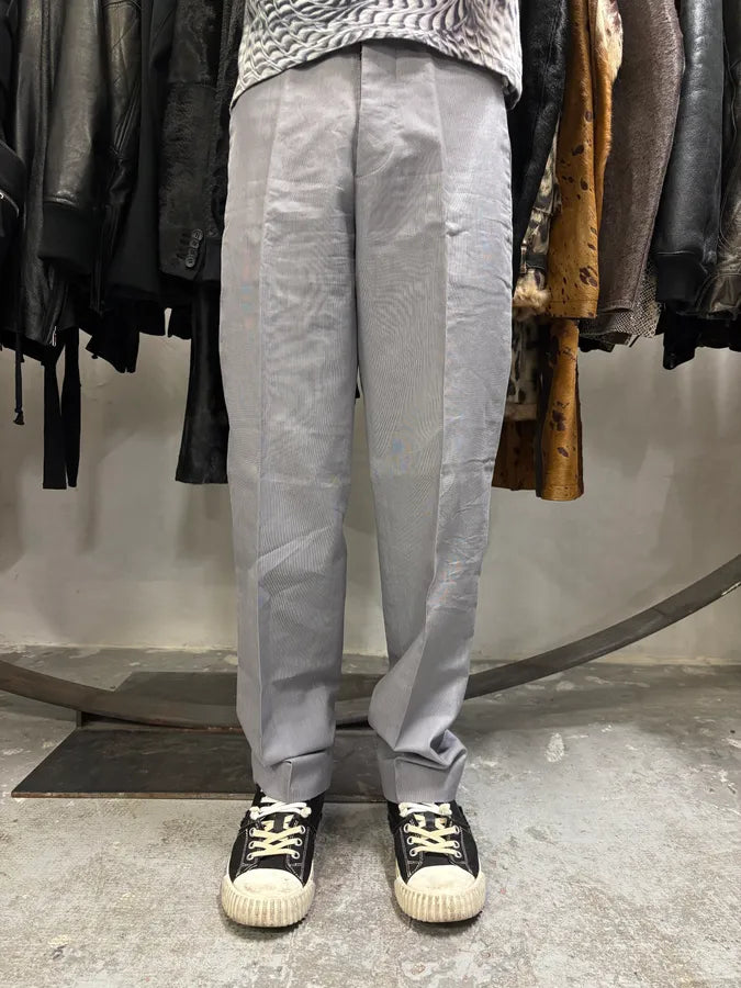 2000s Maison Margiela Grey Tailored Straight Pants (M) CckfIxH 1
