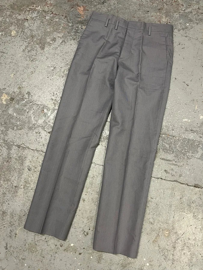 2000s Maison Margiela Grey Tailored Straight Pants (M) CckfIxH 3
