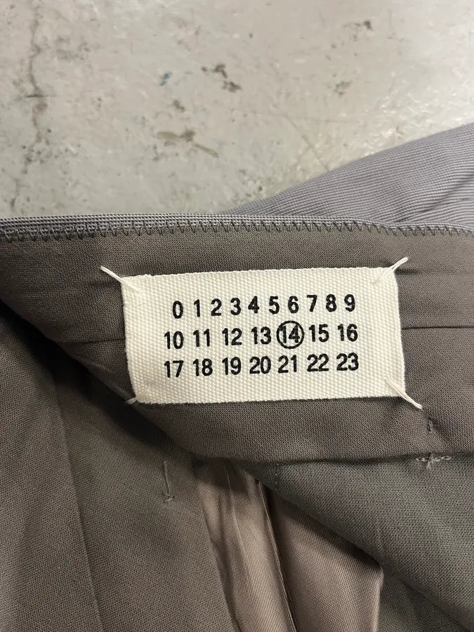 2000s Maison Margiela Grey Tailored Straight Pants (M) CckfIxH 7