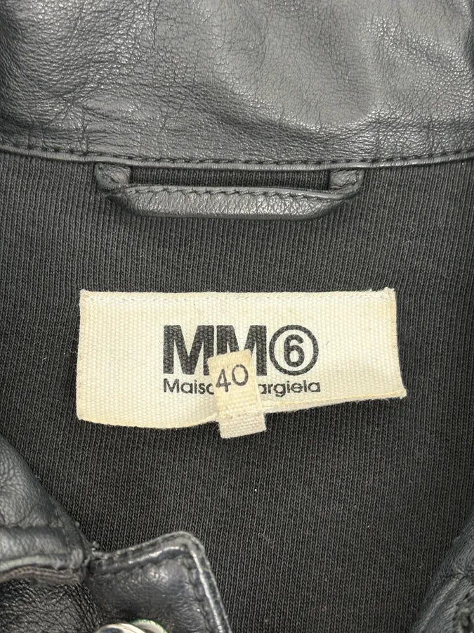 SS2016 Maison Margiela MM6 Black Trucker Jacket rLilEOd 9