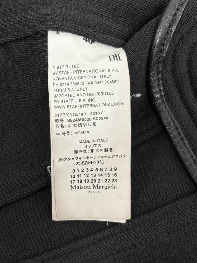 SS2016 Maison Margiela MM6 Black Trucker Jacket rLilEOd 10