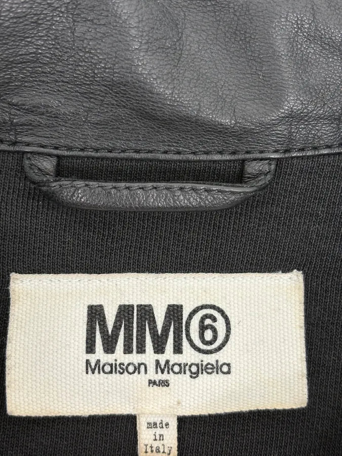 SS2016 Maison Margiela MM6 Black Trucker Jacket rLilEOd 8