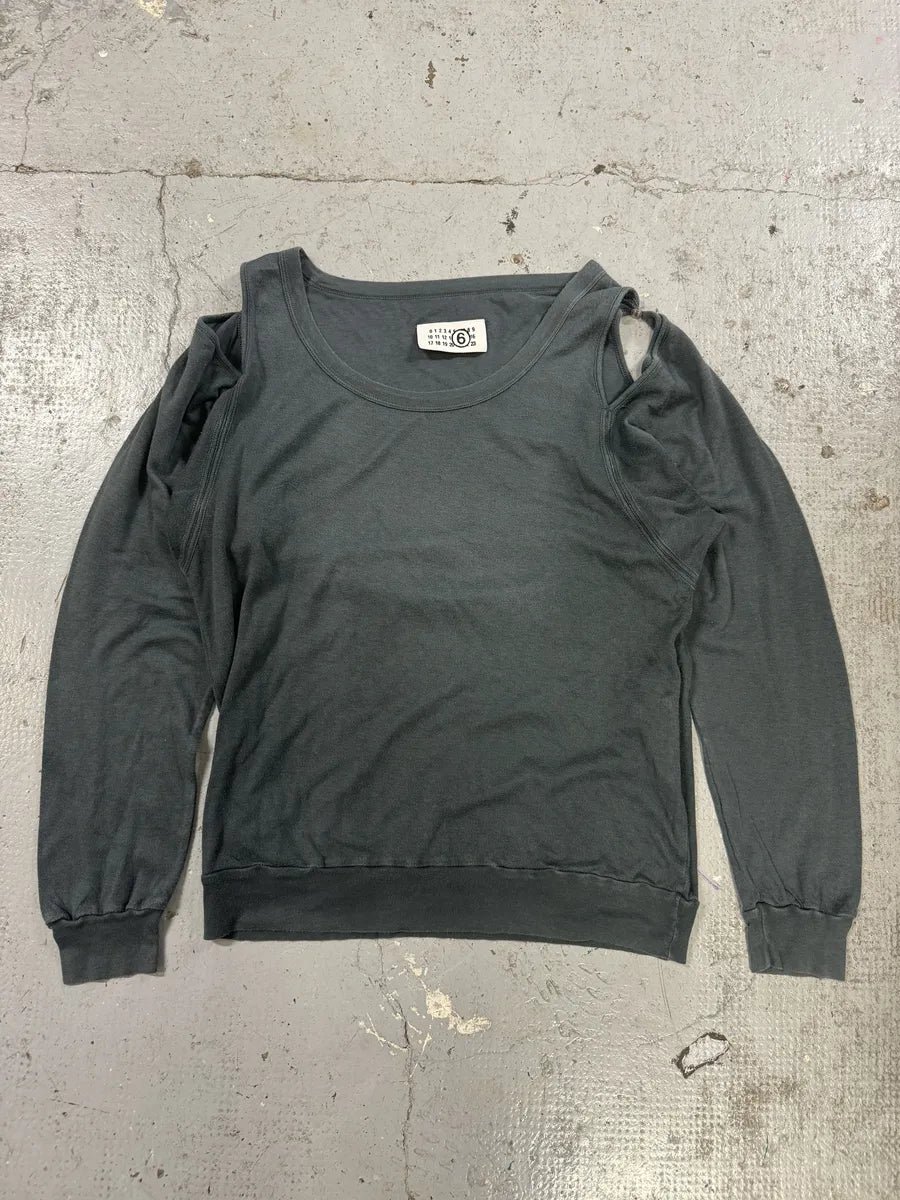 2000s Maison Margiela MM6 Olive Tank Top Longsleeves (M/L) oYsjDiF 0