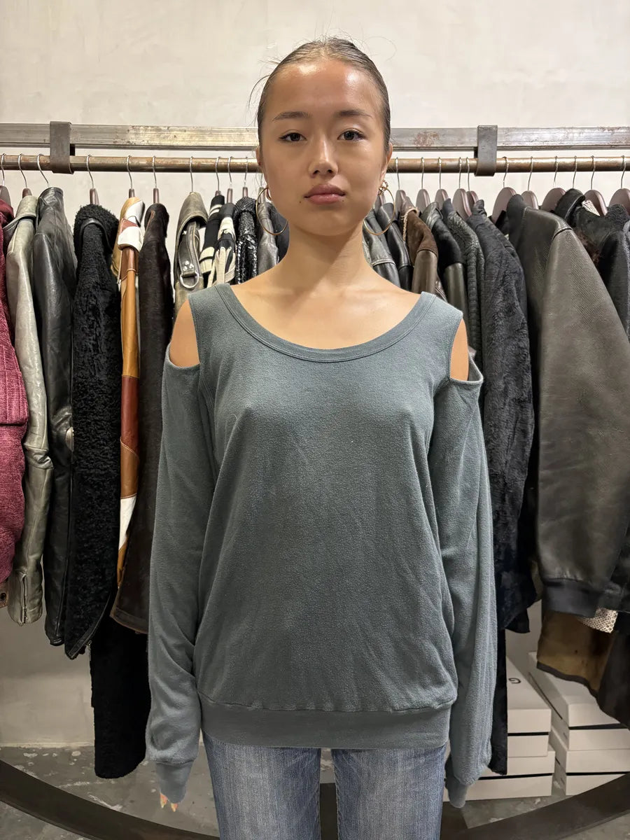 2000s Maison Margiela MM6 Olive Tank Top Longsleeves (M/L) oYsjDiF 1