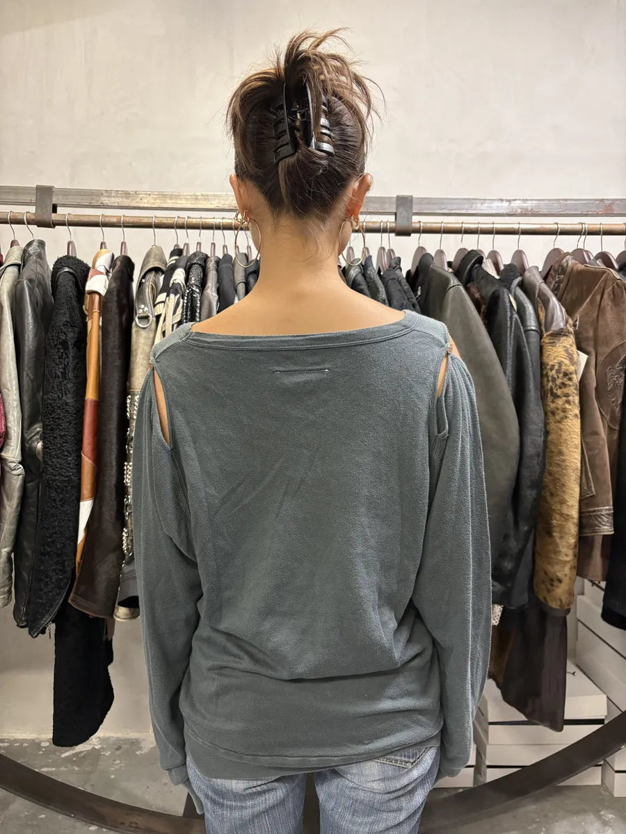 2000s Maison Margiela MM6 Olive Tank Top Longsleeves (M/L) oYsjDiF 2