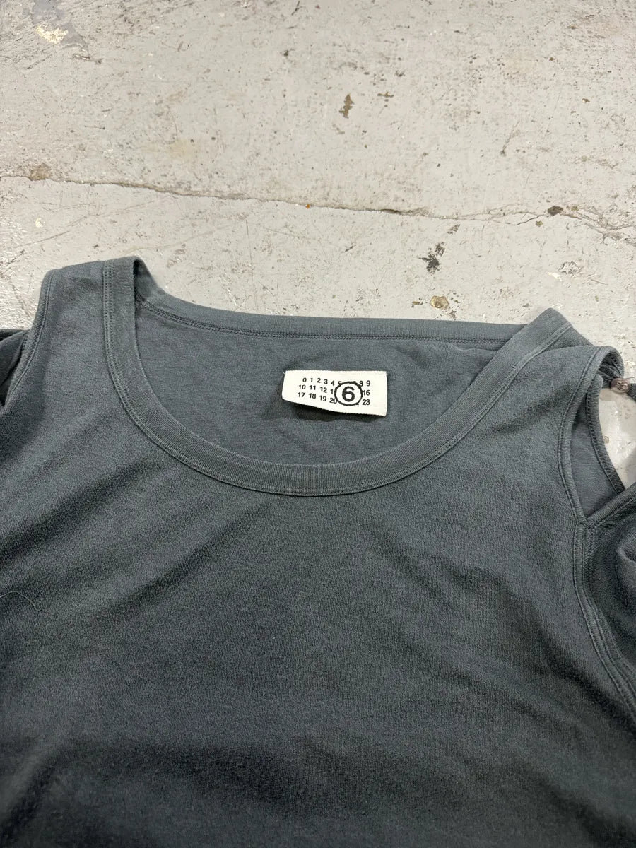 2000s Maison Margiela MM6 Olive Tank Top Longsleeves oYsjDiF 8