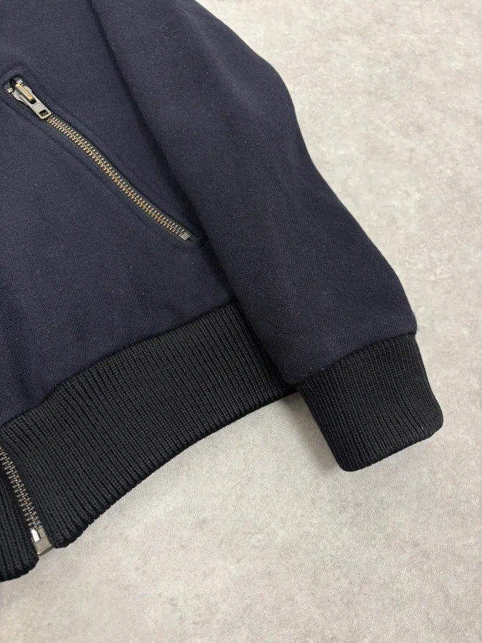 FW2008 Maison Margiela Navy Zip Bomber Jacket gAasLcZ 7