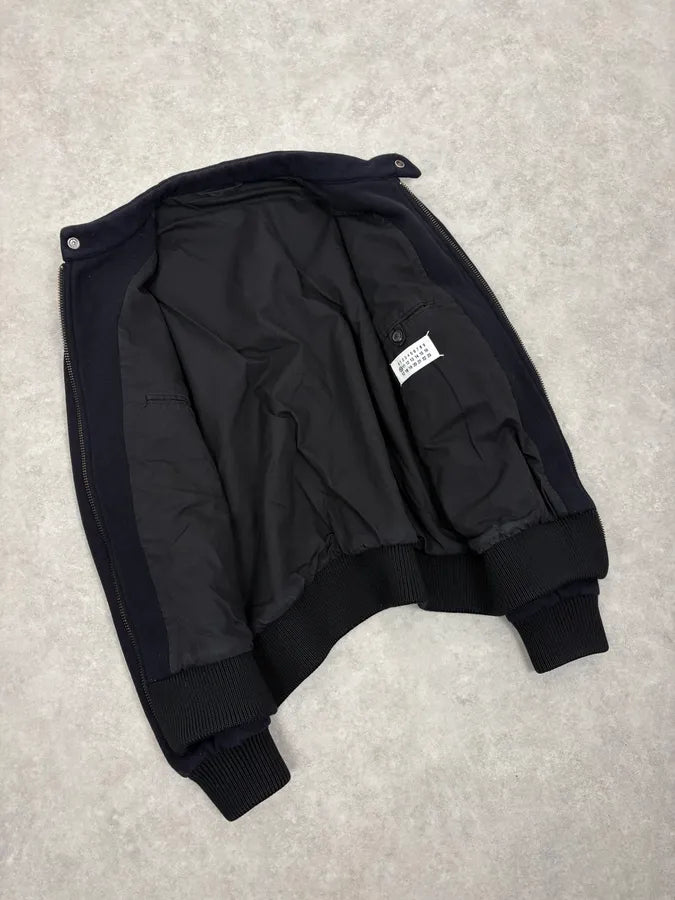 FW2008 Maison Margiela Navy Zip Bomber Jacket gAasLcZ 6