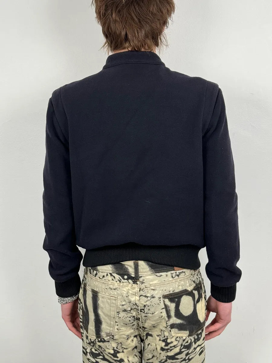 FW2008 Maison Margiela Navy Zip Bomber Jacket gAasLcZ 2