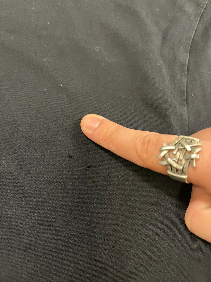 2000s Maison Margiela Signature Buttoned Black T-Shirt iLuWXXj 10