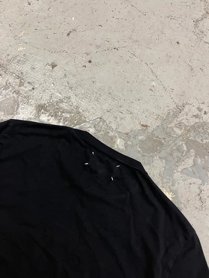 2000s Maison Margiela Signature Buttoned Black T-Shirt iLuWXXj 7