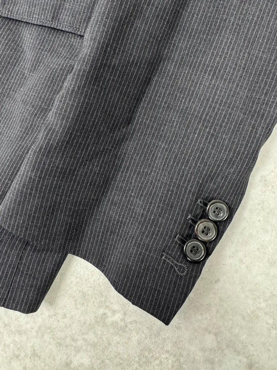 SS2006 Maison Martin Margiela Wool Striped Blazer Jacket bvhEUWX 7