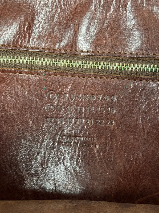 2000s Maison Martin Margiela Artisanal Brown Leather Straps Shoulder Bag wQJVGGC 11