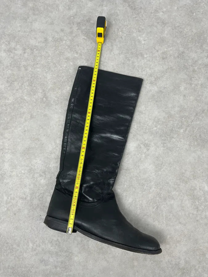 2000s Maison Martin Margiela Black Premium Leather Ankle Boots tPdihSv 5