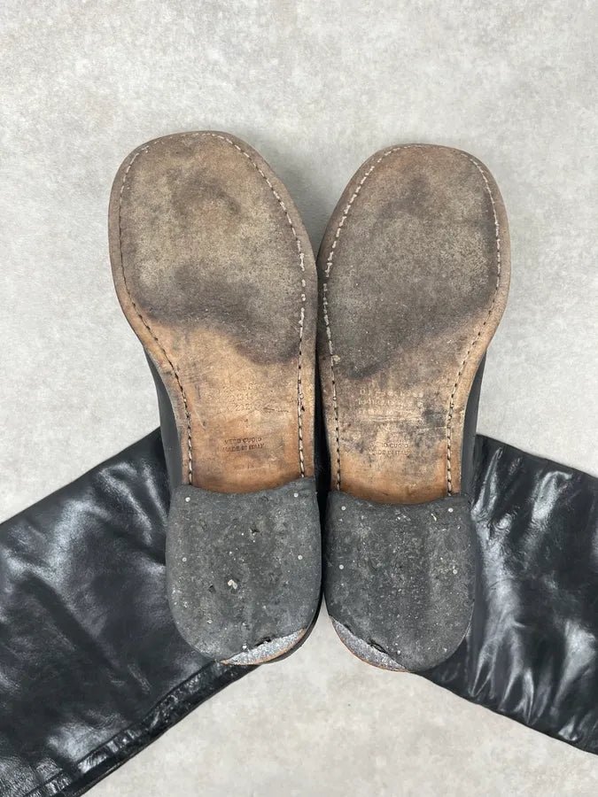 2000s Maison Martin Margiela Black Premium Leather Ankle Boots tPdihSv 4