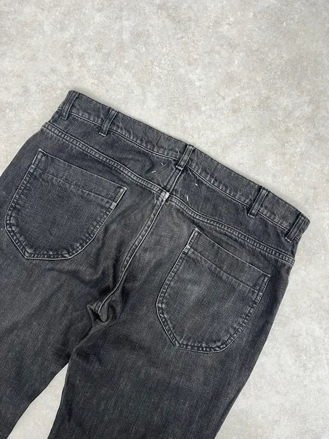 2000s Maison Martin Margiela Black Slim Signature Denim Jeans xhfMPcq 7
