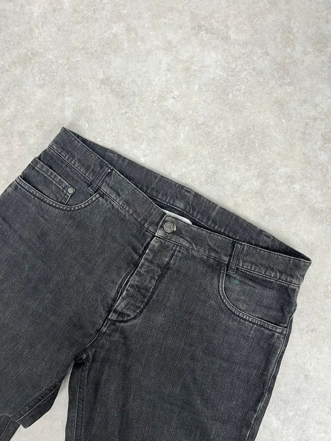 2000s Maison Martin Margiela Black Slim Signature Denim Jeans xhfMPcq 5