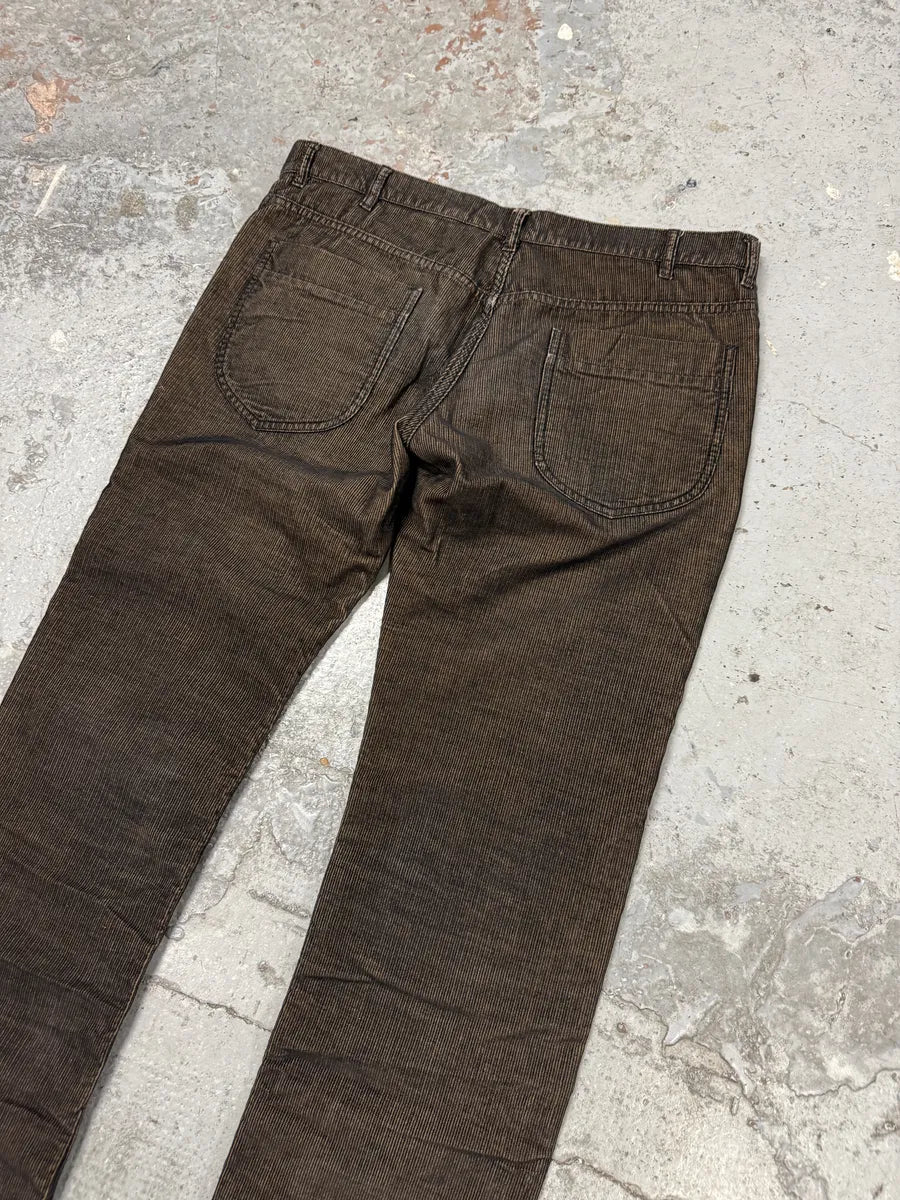 2000s Maison Martin Margiela Brown Velvet Pants acWLVny 2