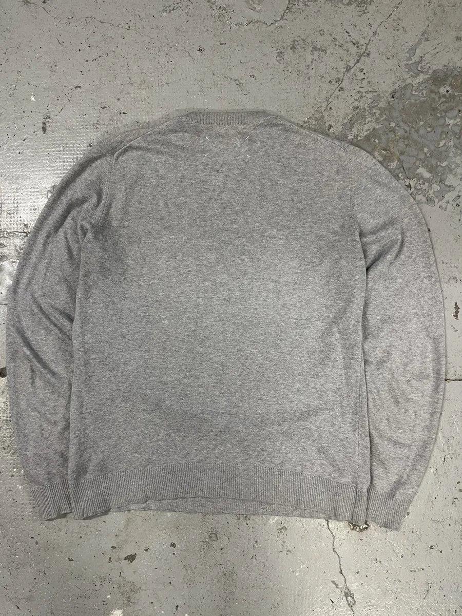 2000s Maison Martin Margiela Grey Signature Minimalist Sweater (M) mzGdFxy 1
