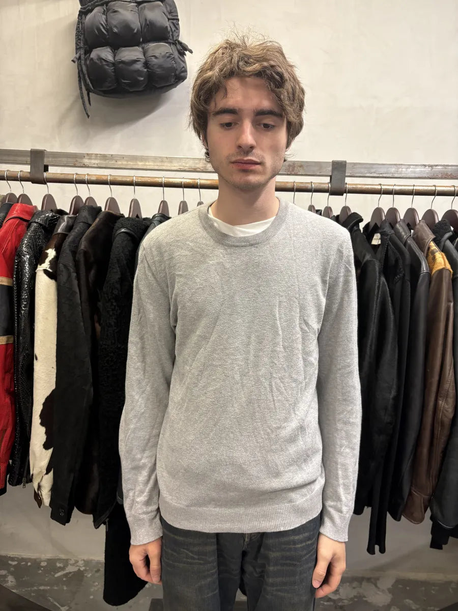 2000s Maison Martin Margiela Grey Signature Minimalist Sweater (M) mzGdFxy 2