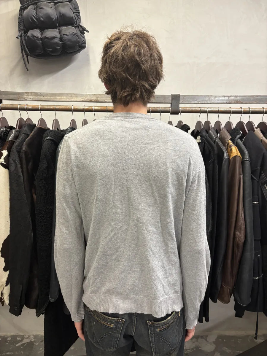 2000s Maison Martin Margiela Grey Signature Minimalist Sweater (M) mzGdFxy 3