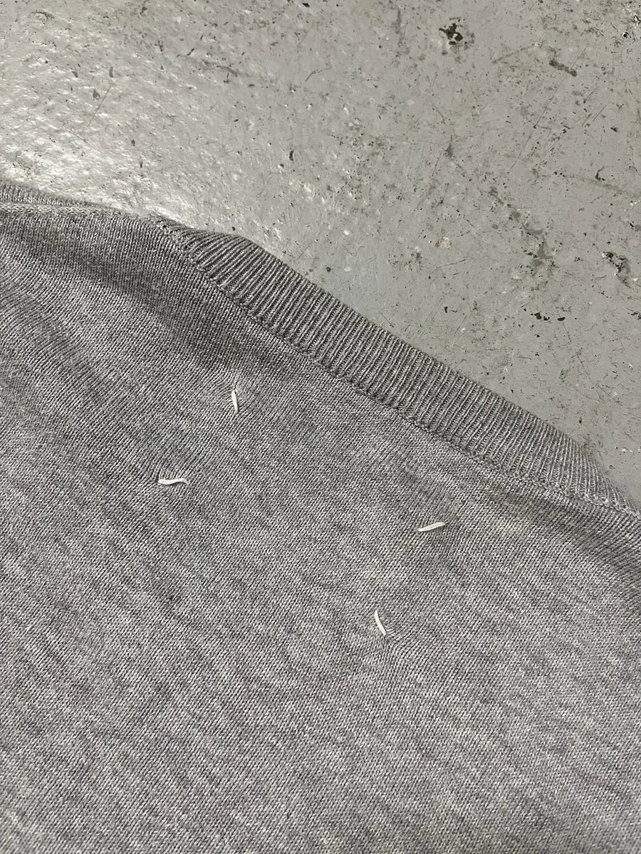 2000s Maison Martin Margiela Grey Signature Minimalist Sweater (M) mzGdFxy 7