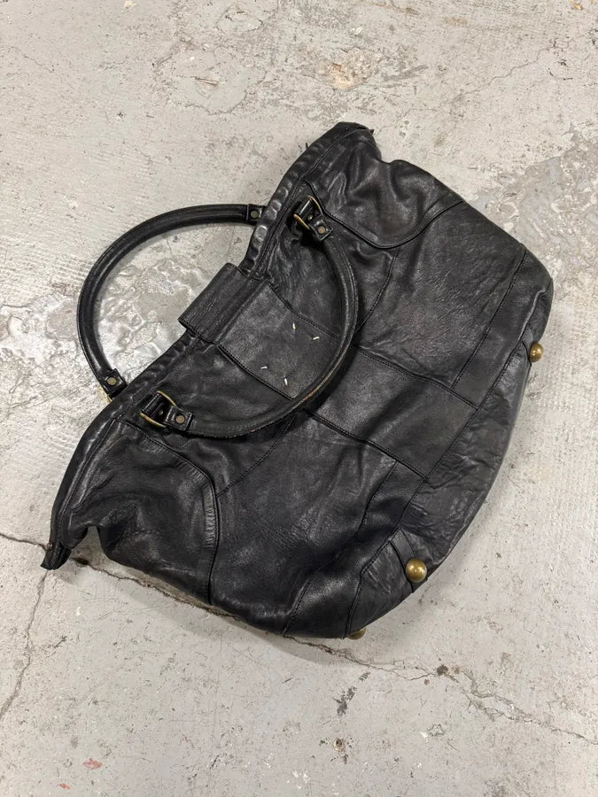 2000s Maison Martin Margiela Line 11 Large Black Handle Bag