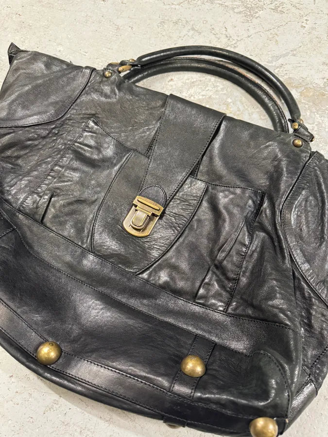 2000s Maison Martin Margiela Line 11 Large Black Handle Bag (OS) NMfuKNV 5