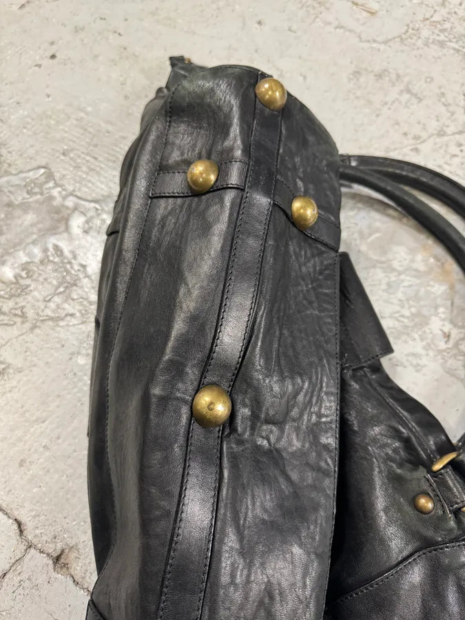 2000s Maison Martin Margiela Line 11 Large Black Handle Bag (OS) NMfuKNV 7