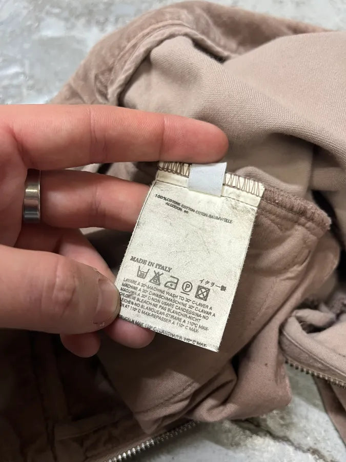 2000s Maison Martin Margiela MM6 Beige Velvet Pants EMEWqlj 12