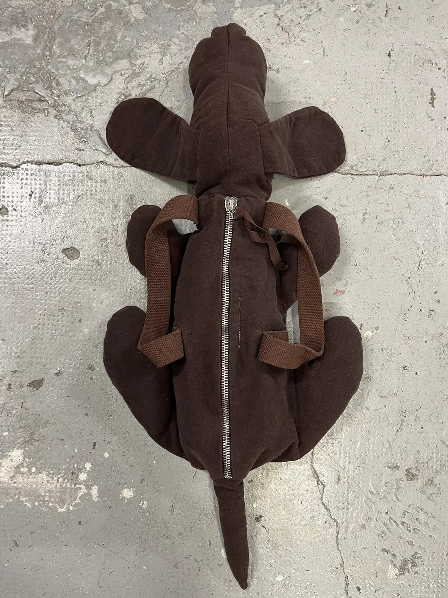 2000s Maison Martin Margiela MM6 Brown Dog Handle Bag (OS) RlivKcn 0