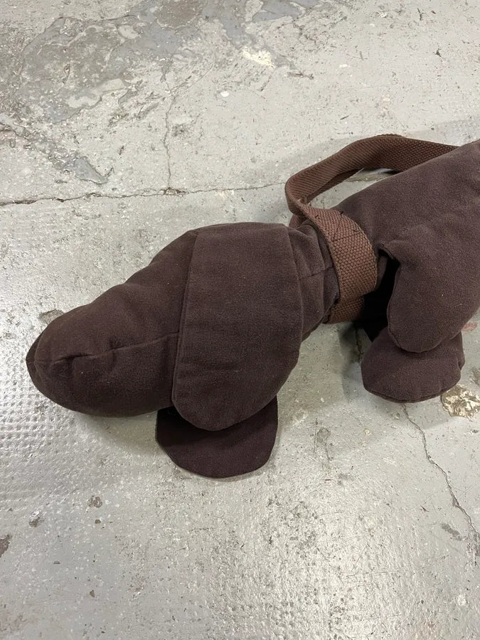 2000s Maison Martin Margiela MM6 Brown Dog Handle Bag (OS) RlivKcn 5
