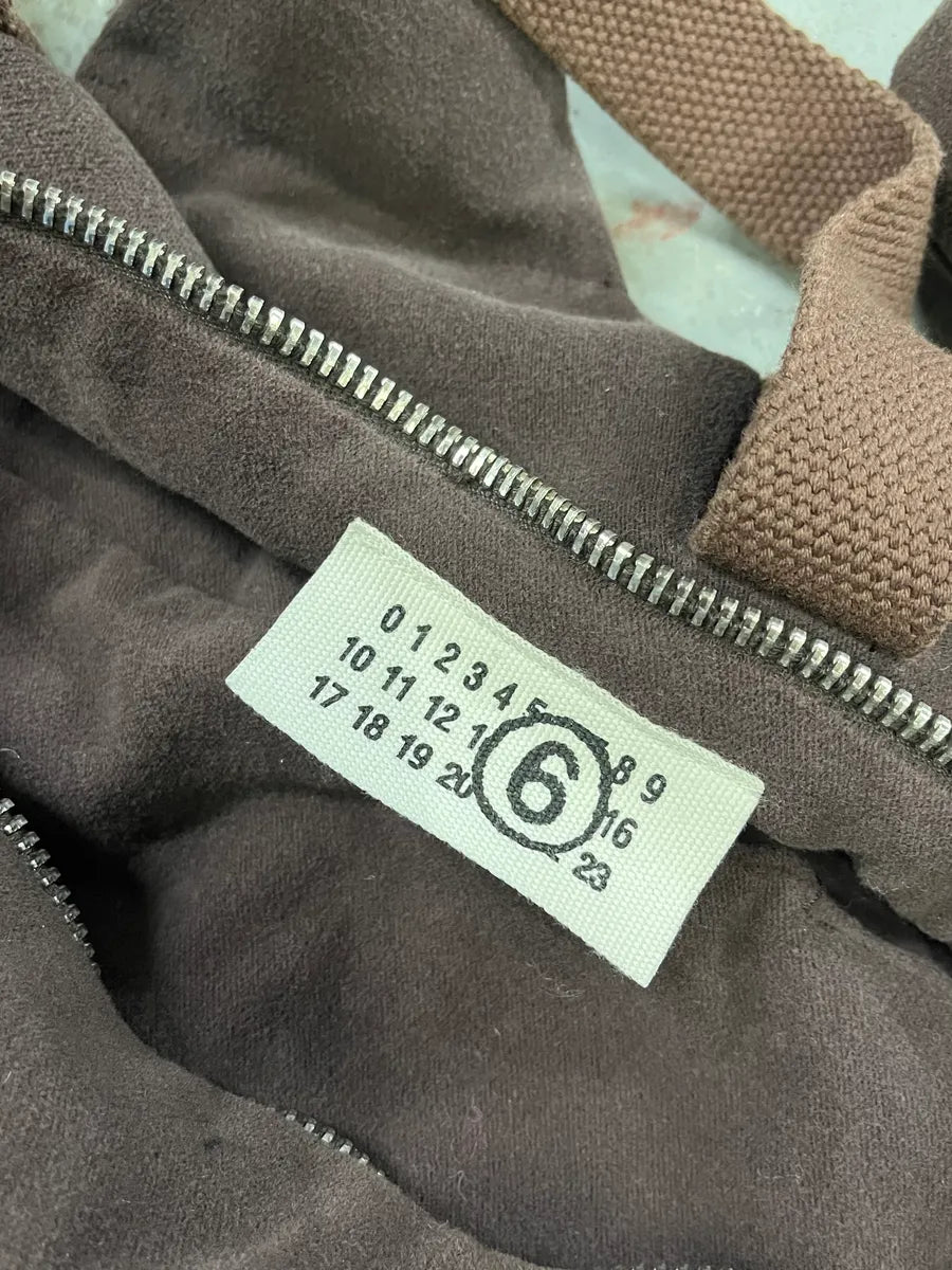 2000s Maison Martin Margiela MM6 Brown Dog Handle Bag (OS) RlivKcn 6