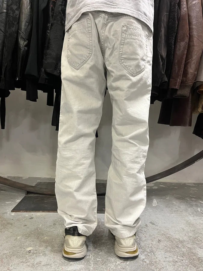 2000s Maison Martin Margiela White Signature Jeans sSFrisp 3