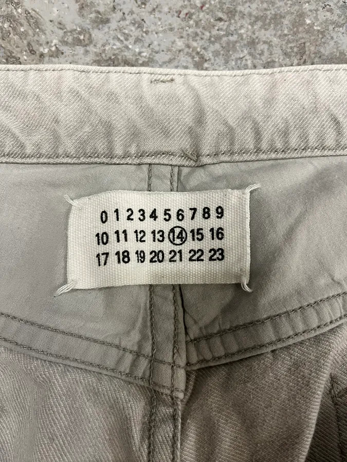 2000s Maison Martin Margiela White Signature Jeans sSFrisp 6