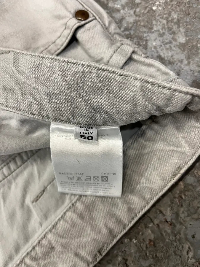 2000s Maison Martin Margiela White Signature Jeans sSFrisp 8