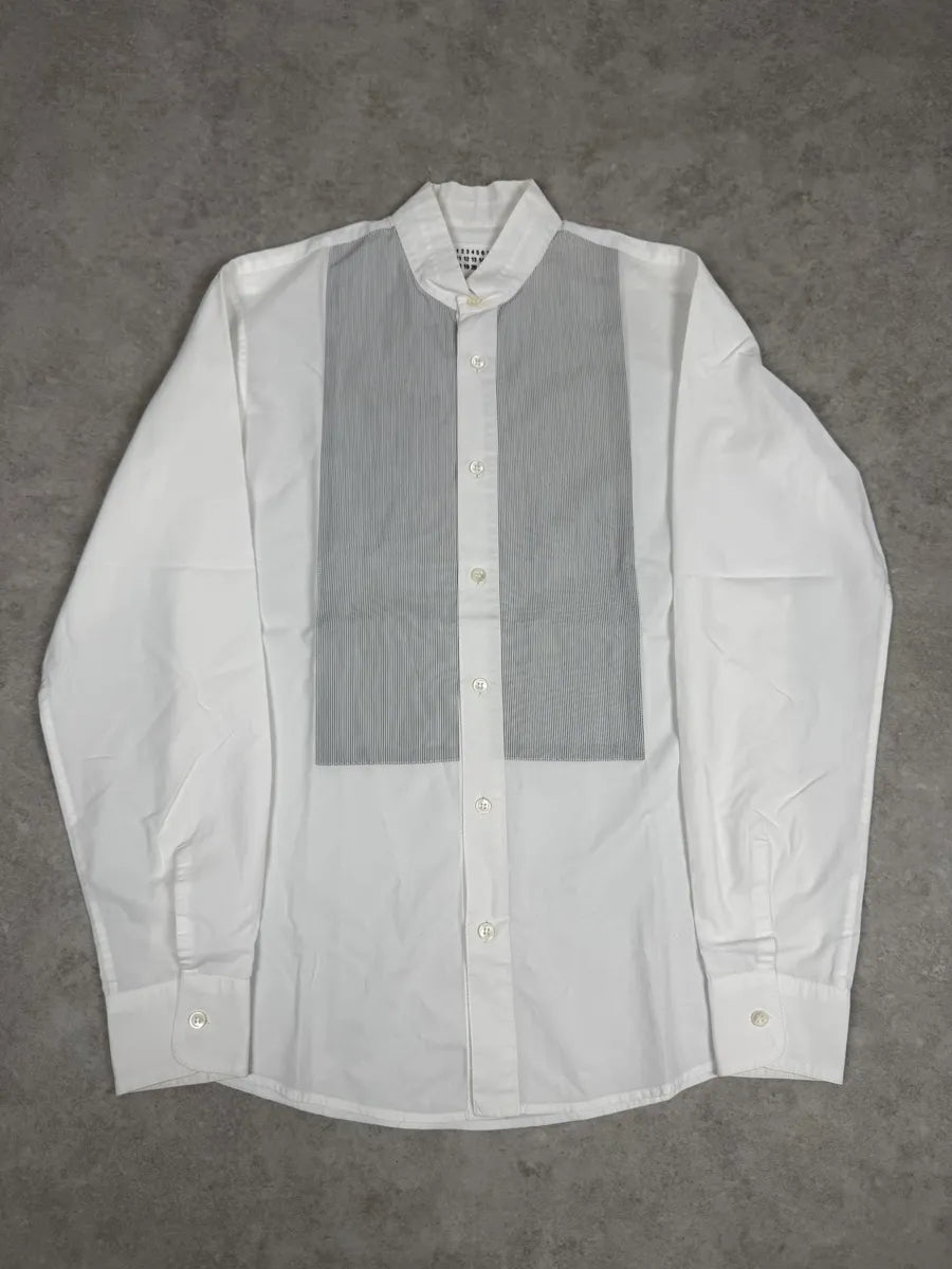 2000s Maison Martin Margiela White Stripped Signature Shirt vzuIDxS 0