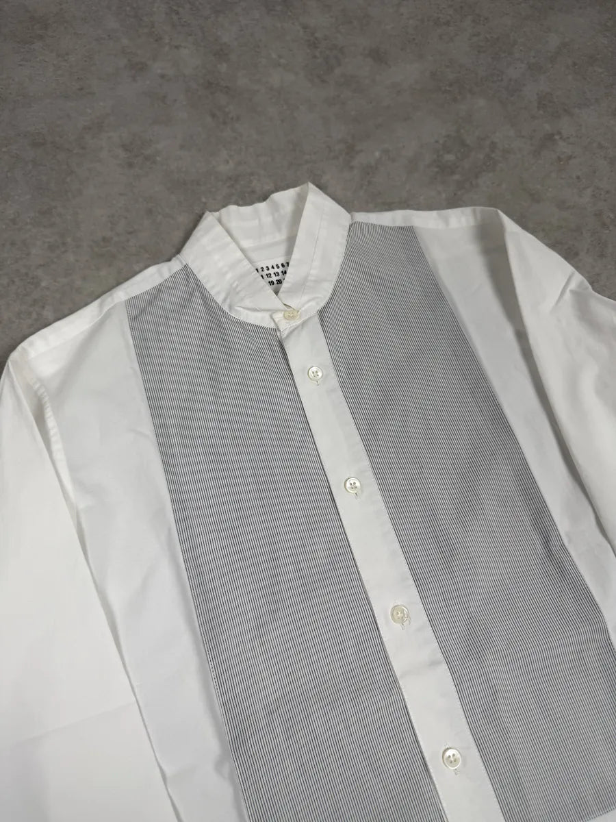 2000s Maison Martin Margiela White Stripped Signature Shirt Dolce Vita Hub 2000s Maison Martin Margiela White Stripped Signature Shirt Dolce Vita Hub
